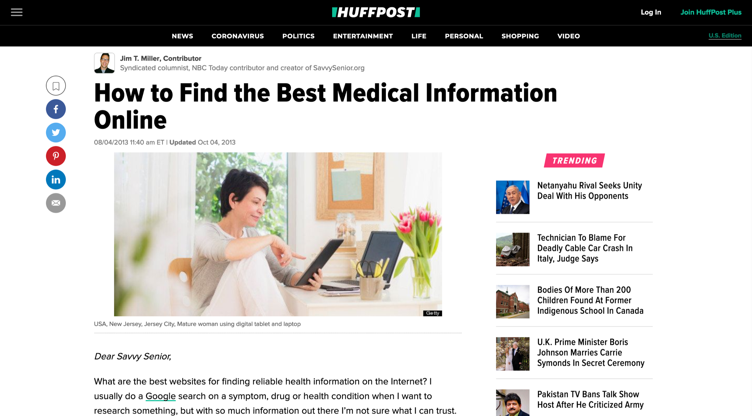 Visit website for How to Find the Best Medical Information Online