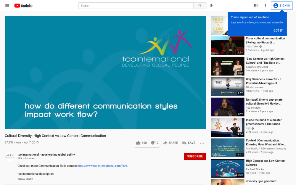 Visit website for High Context vs Low Context Communication
