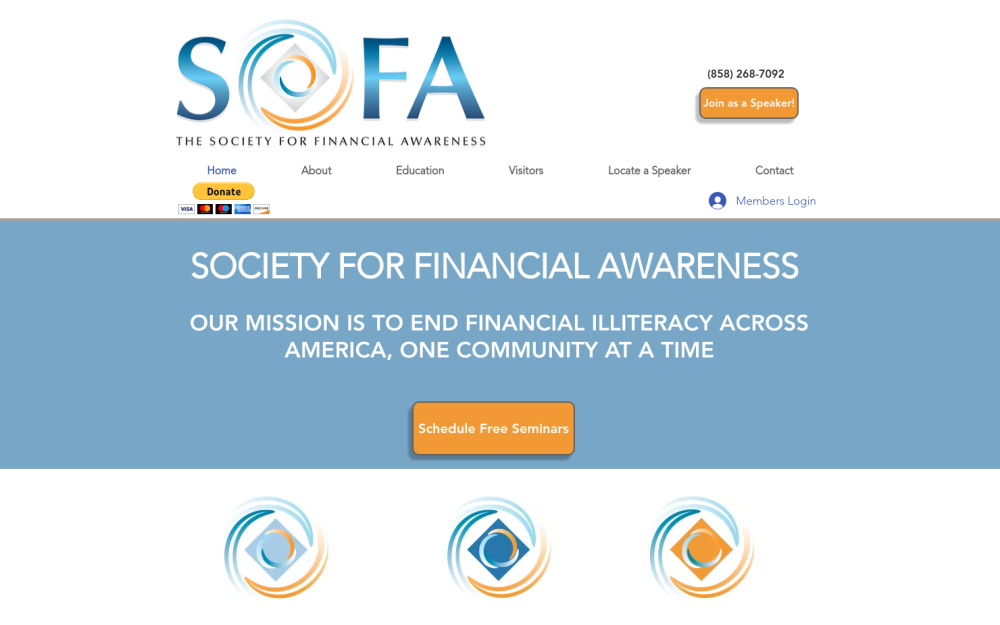 Visit website for The Society for Financial Awareness