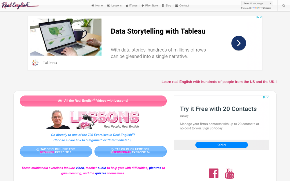 Visit website for Real English