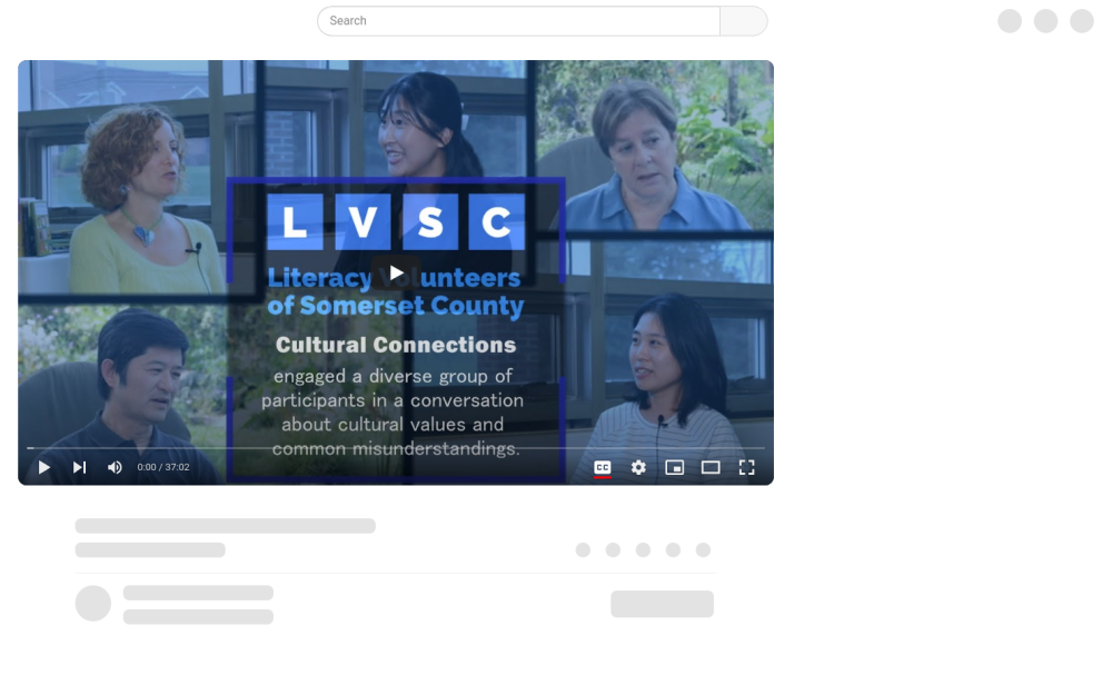 Visit website for Cultural Connections Reflections Video
