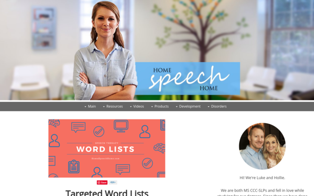 Visit website for Home Speech Home