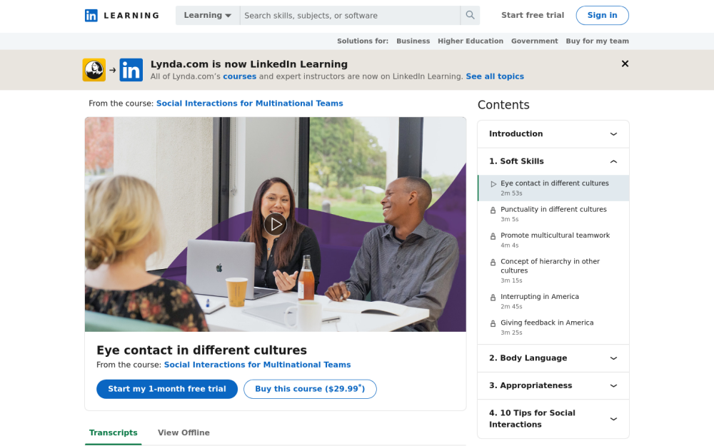 Visit website for Eye Contact in Different Cultures